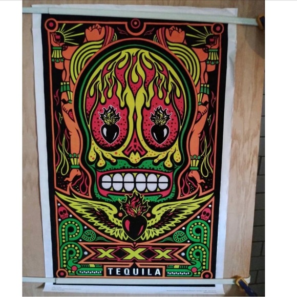 Starmakers Rising | Art | Xxx Tequila Mask Black Light Poster 206 ...